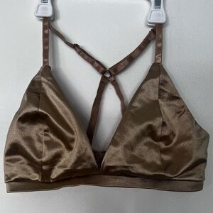 LunaLae Satin gold Bralette